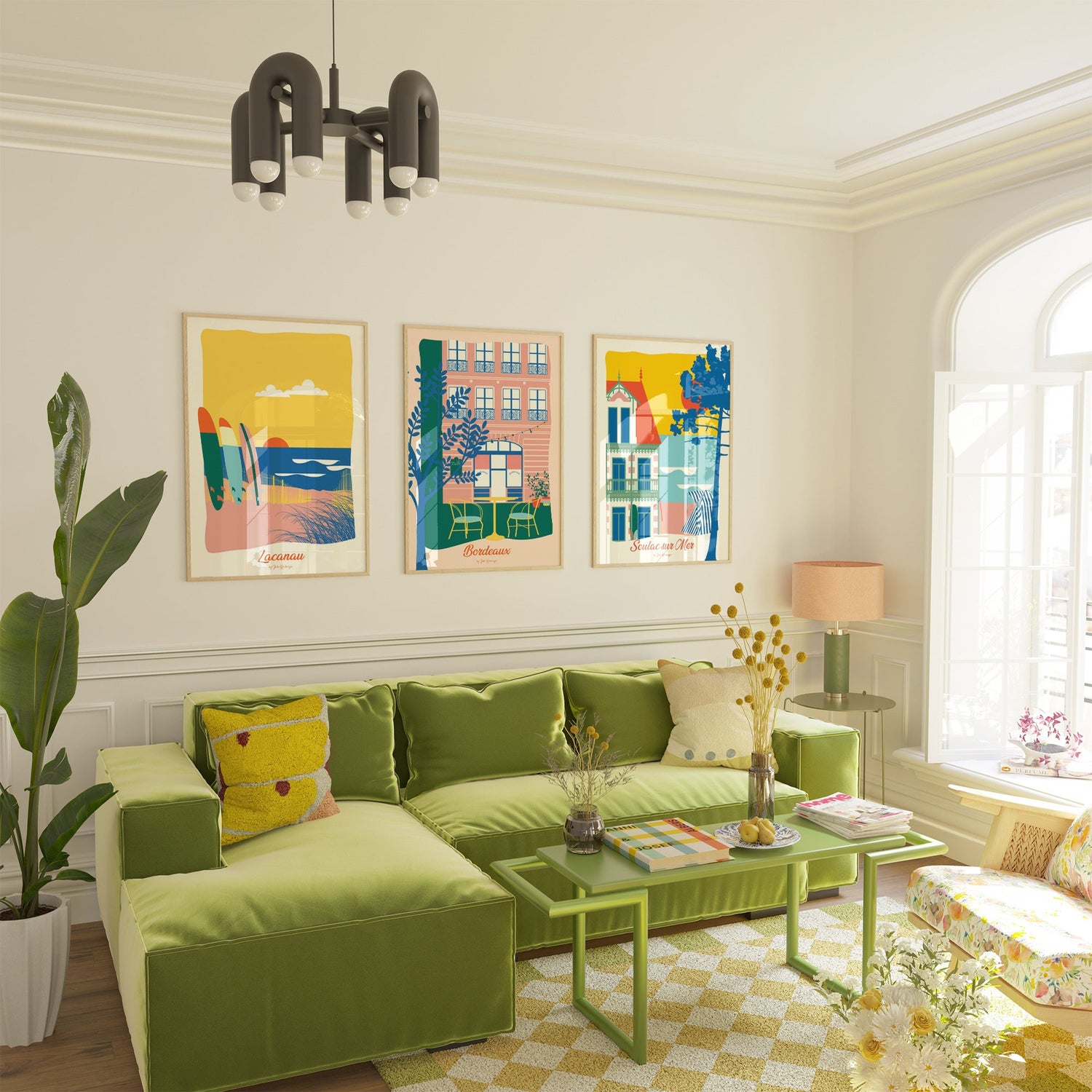 Affiches de Bordeaux et de la Gironde illustration Julie Roubergue