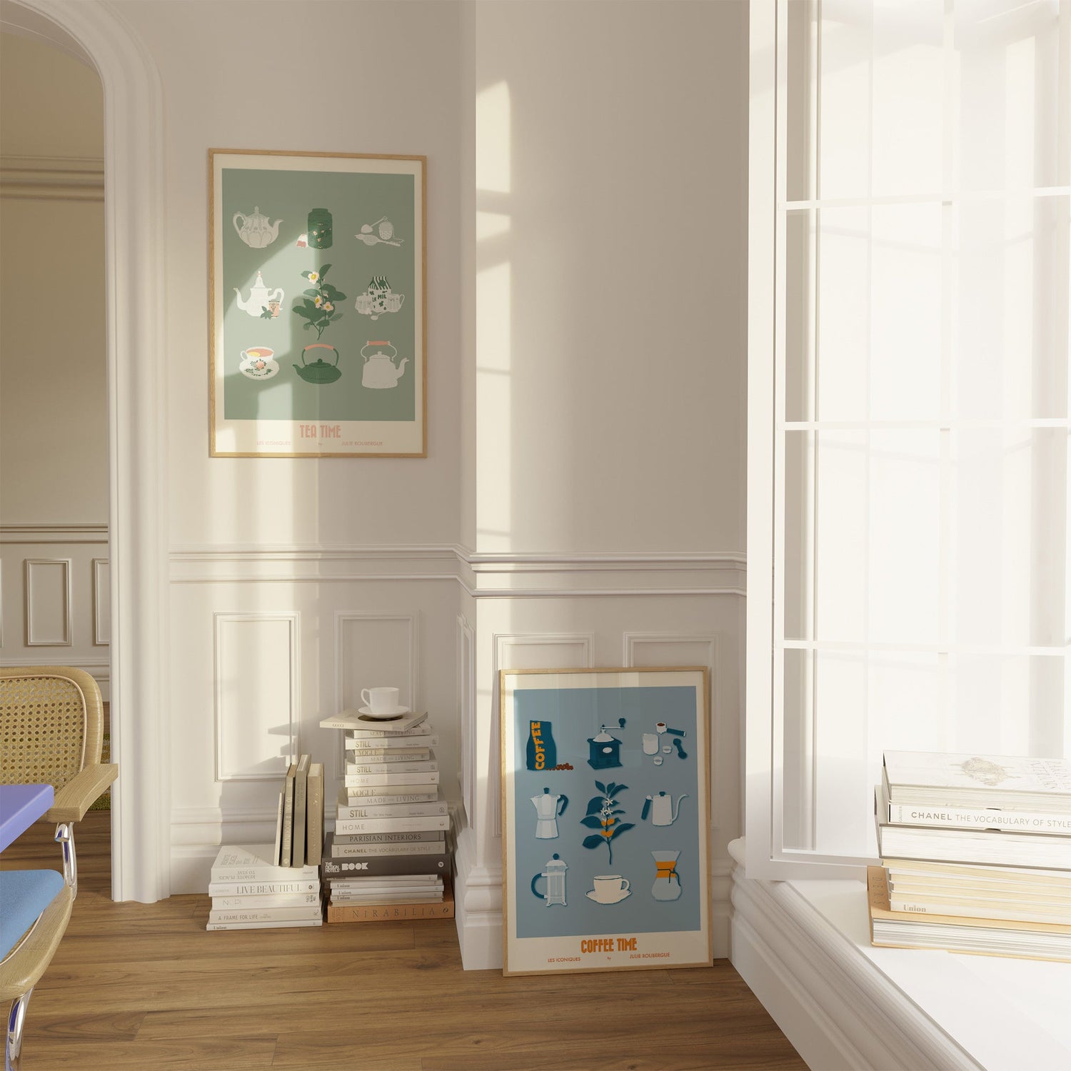 Affiches iconiques objets illustrés Julie Roubergue
