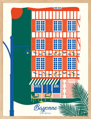 Affiche Bayonne, La Terrasse- Julie Roubergue