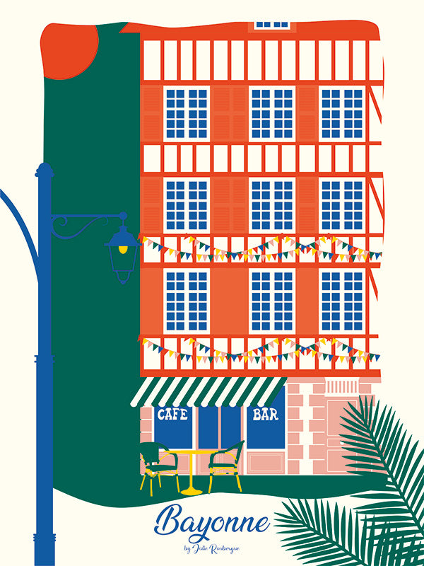 Affiche Bayonne, La Terrasse- Julie Roubergue