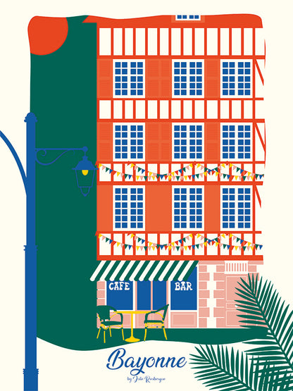 Affiche Bayonne, La Terrasse- Julie Roubergue