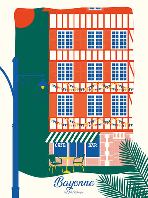 Affiche Bayonne, La Terrasse- Julie Roubergue
