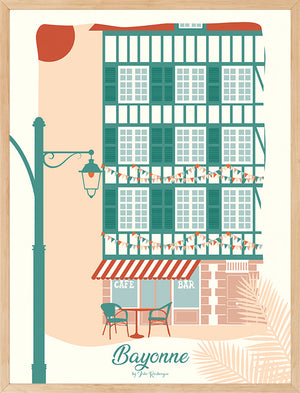 Affiche Bayonne, La Terrasse- Julie Roubergue