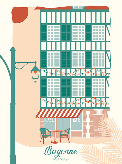 Affiche Bayonne, La Terrasse- Julie Roubergue