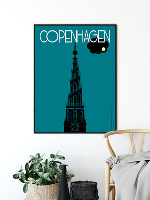 Affiche COPENHAGUE, Vor Frelsers Kirke Julie Roubergue