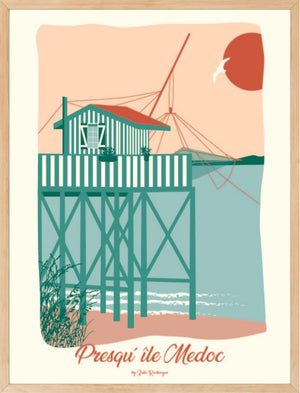 Affiche PRESQU'ILE DU MEDOC Julie Roubergue