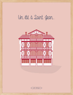 Affiche UN ETE A SAINT JEAN DE LUZ Julie Roubergue