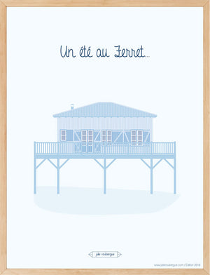 Affiche UN ETE AU FERRET Julie Roubergue